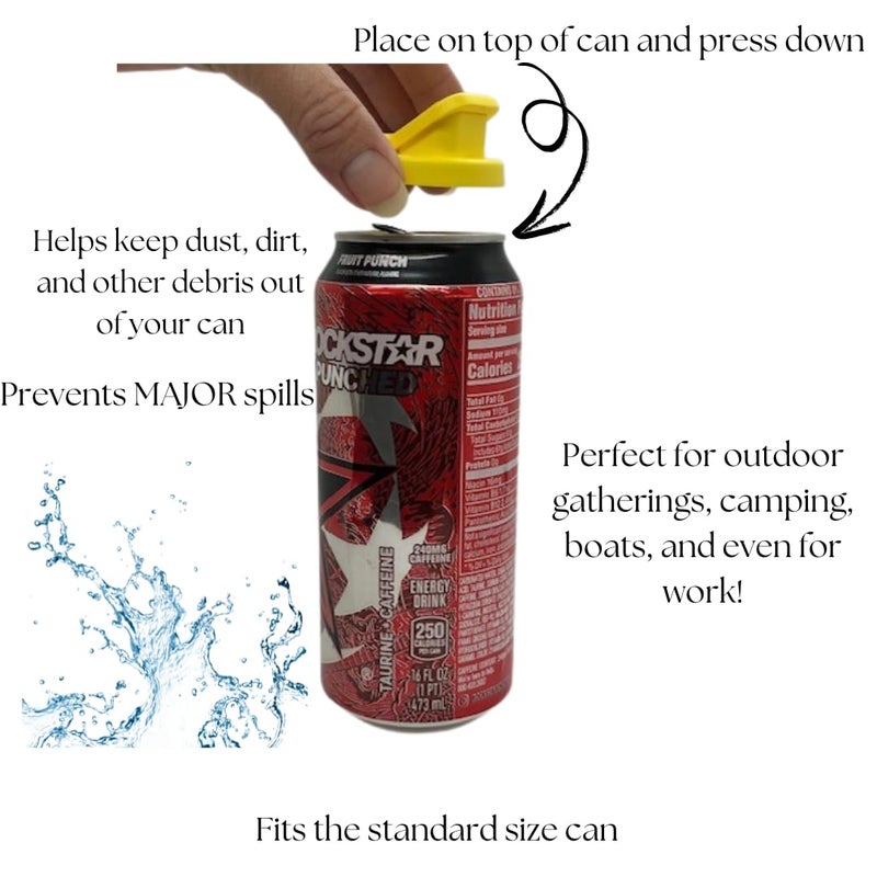 Beverage Buddee Can Cover - Can Cover For Standard Size Soda/Beer/Energy Drink Cans - Made In The USA - BPA-PCB Free - Assort Colors - 6 pack (Plain) - Image 4